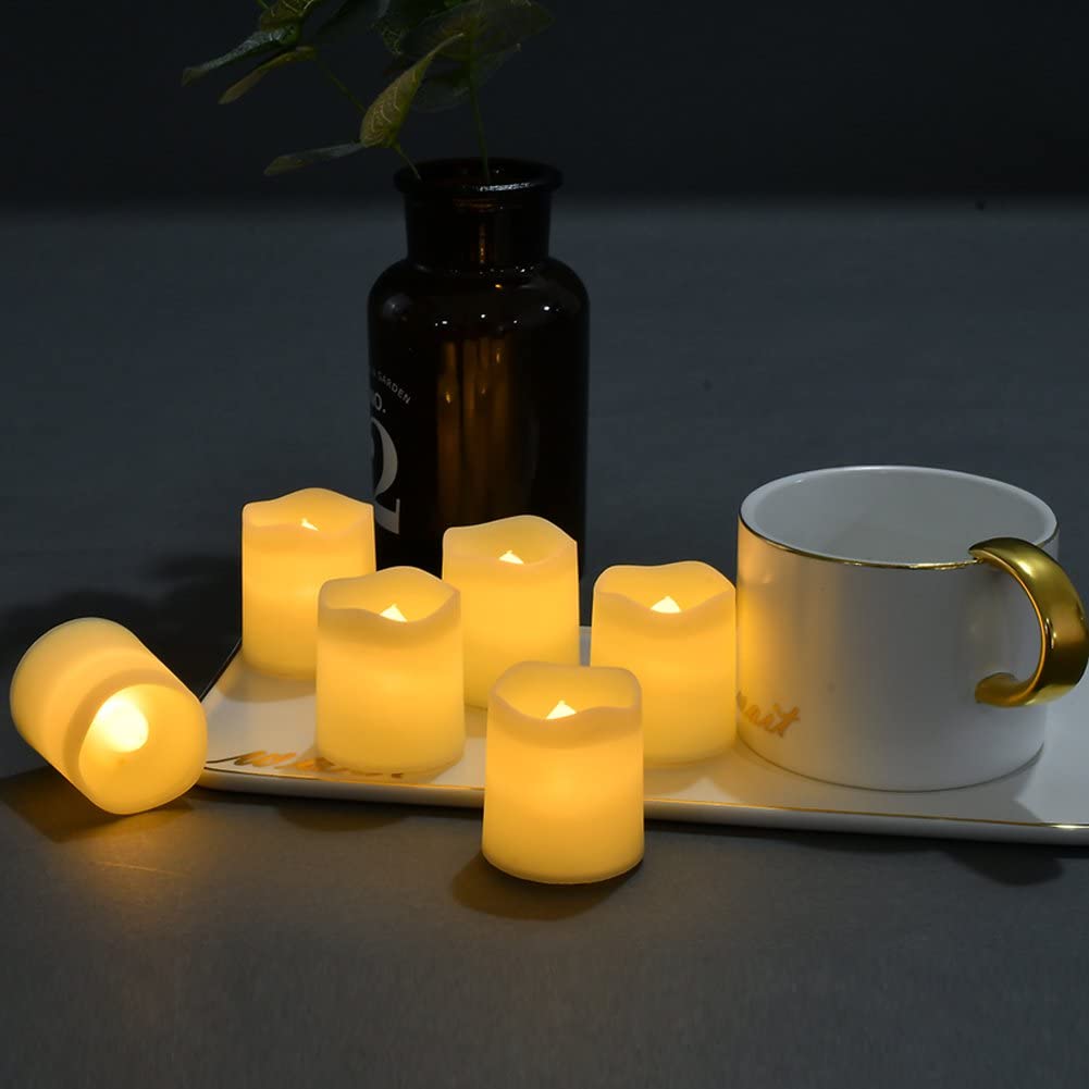 KIT 24 Velas de LED Decorativa – Iluminação Romântica sem Risco