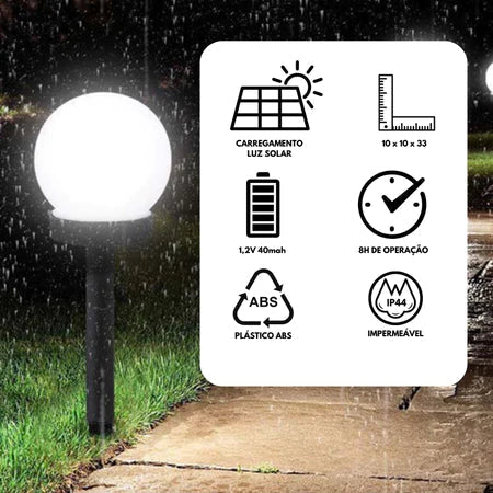 Luz Solar LED para Jardim - Casare