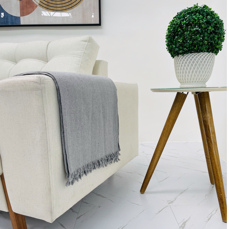 Manta Decorativa para Sofá Delicata