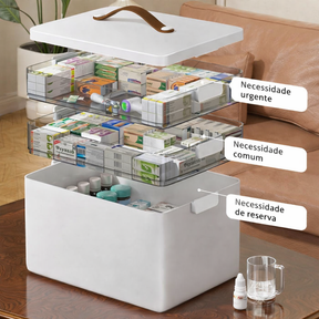 Organizador de Medicamentos 4 Níveis