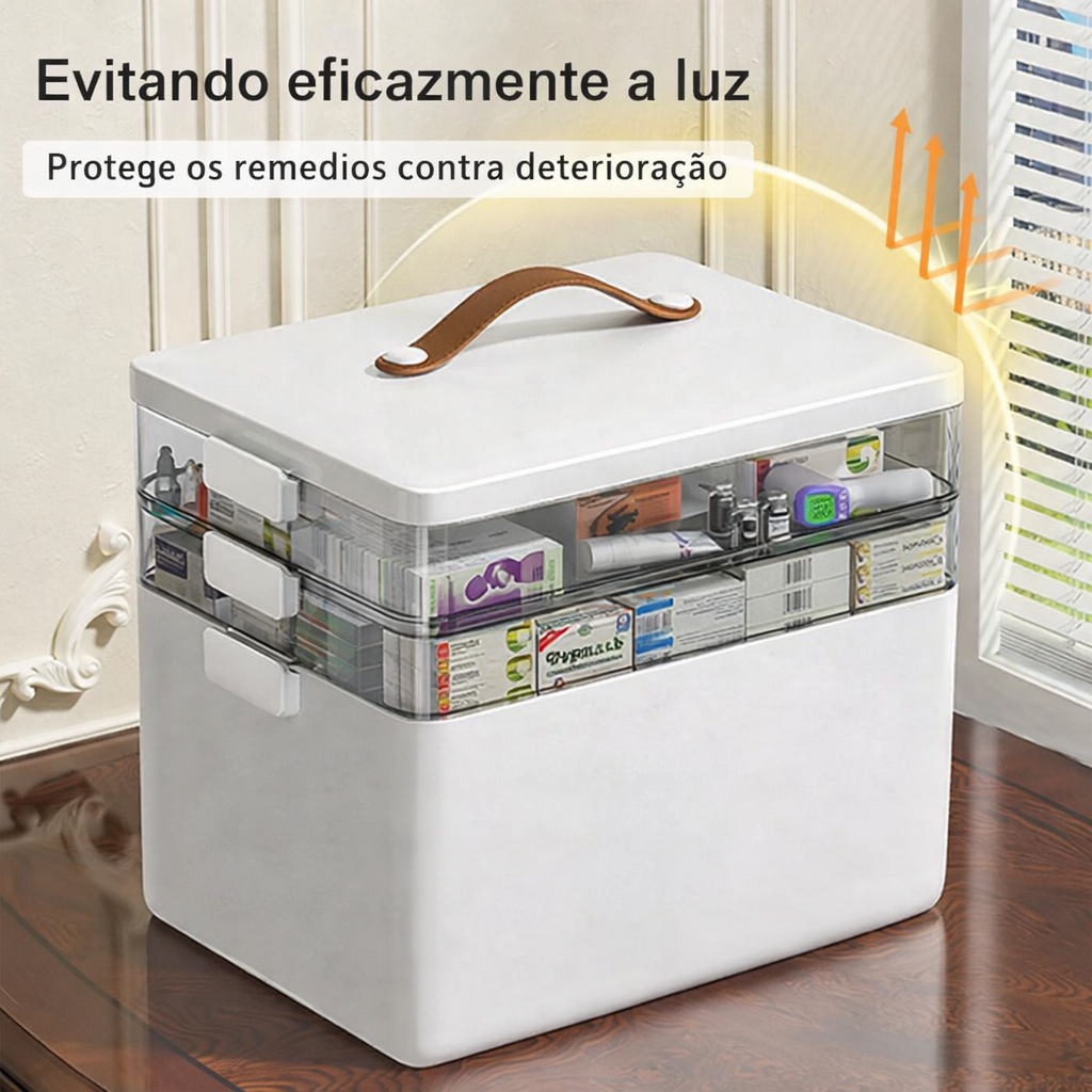 Organizador de Medicamentos 4 Níveis