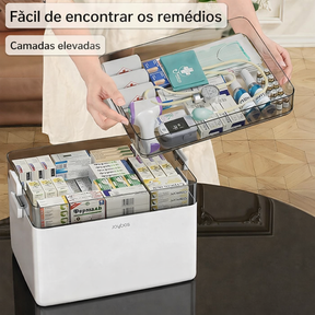 Organizador de Medicamentos 4 Níveis