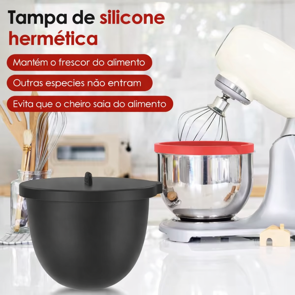 Kit de Revestimento em Silicone para Tigela de Batedeira - 3 Peças